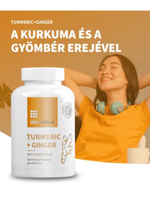 USA medical TURMERIC+GINGER kapszula 60 db